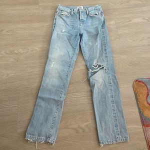 Free People straight leg jeans